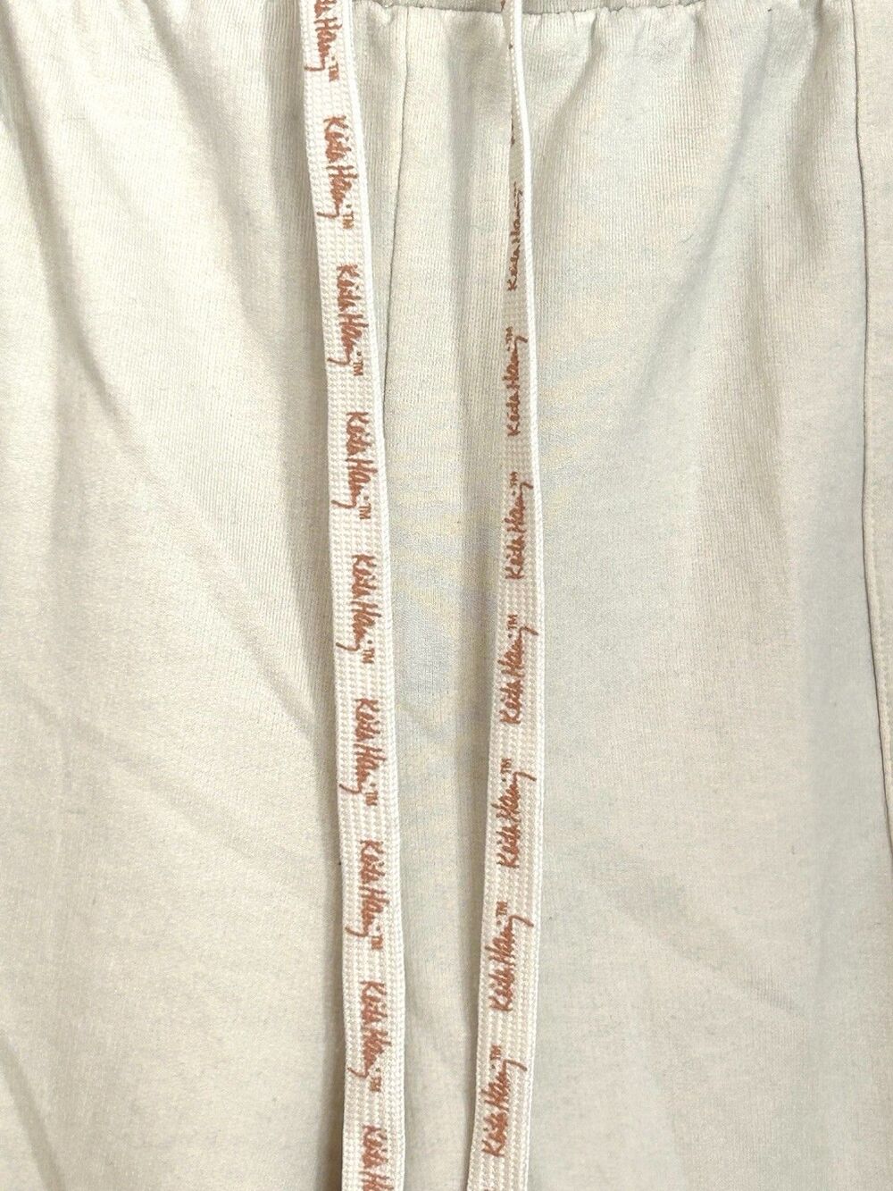 Keith Haring Graphic Jogger Sweatpants Cream Drawstring Art Print Size M - Picture 8 of 9
